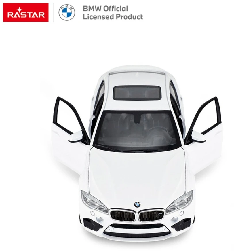 Metalinis automobilis 1:24 BMW X6M Baltas RASTAR