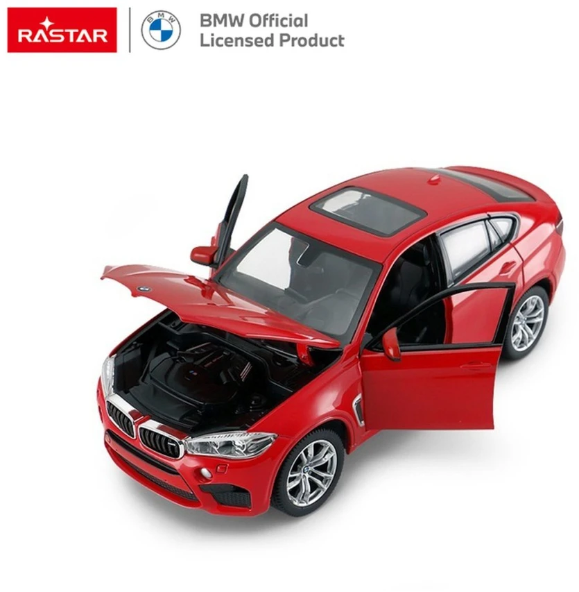 Metalinis automobilis 1:24 BMW X6M raudonas RASTAR