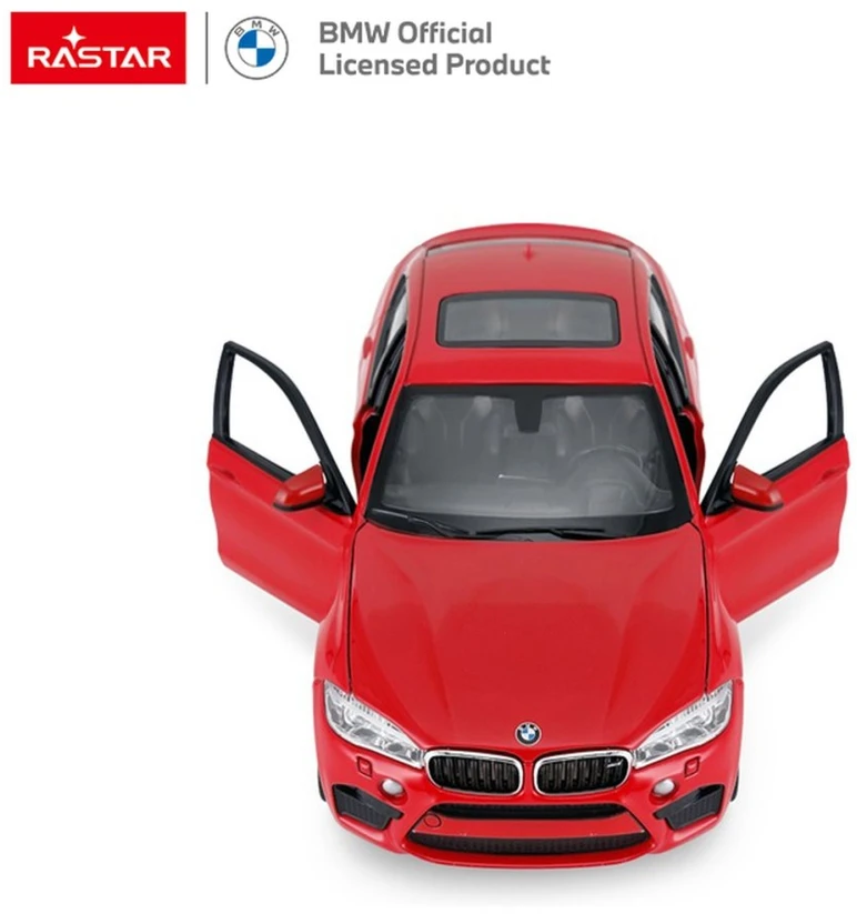 Metalinis automobilis 1:24 BMW X6M raudonas RASTAR
