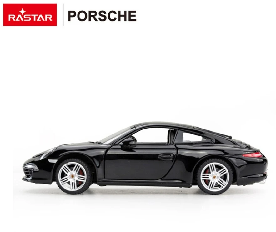 Metalinis automobilis 1:24 Porsche 911 Juoda RASTAR