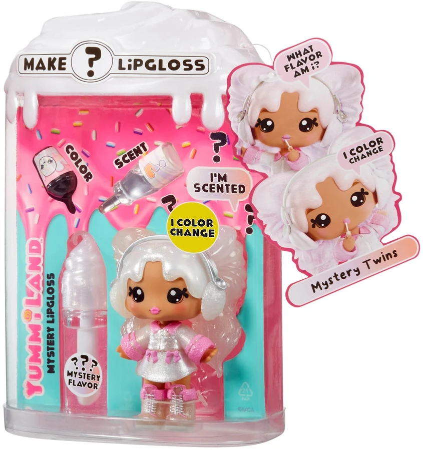 MGA 534563X1EUC Yummiland Lūpų blizgis Doll Series 2- Mystery Chase 2 (Neopolitan/Avery Ice Kreminis) for Sidekick