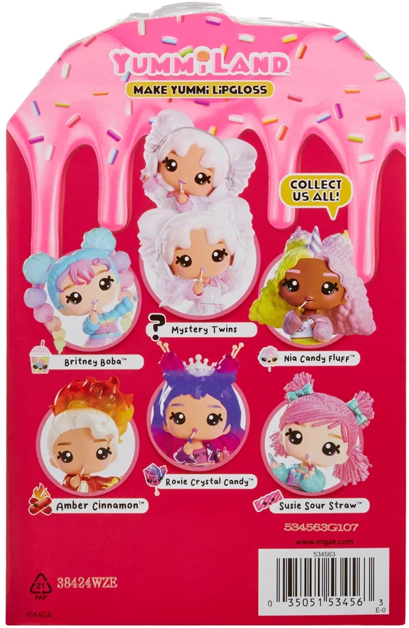 MGA 534563X1EUC Yummiland Lūpų blizgis Doll Series 2- Mystery Chase 2 (Neopolitan/Avery Ice Kreminis) for Sidekick