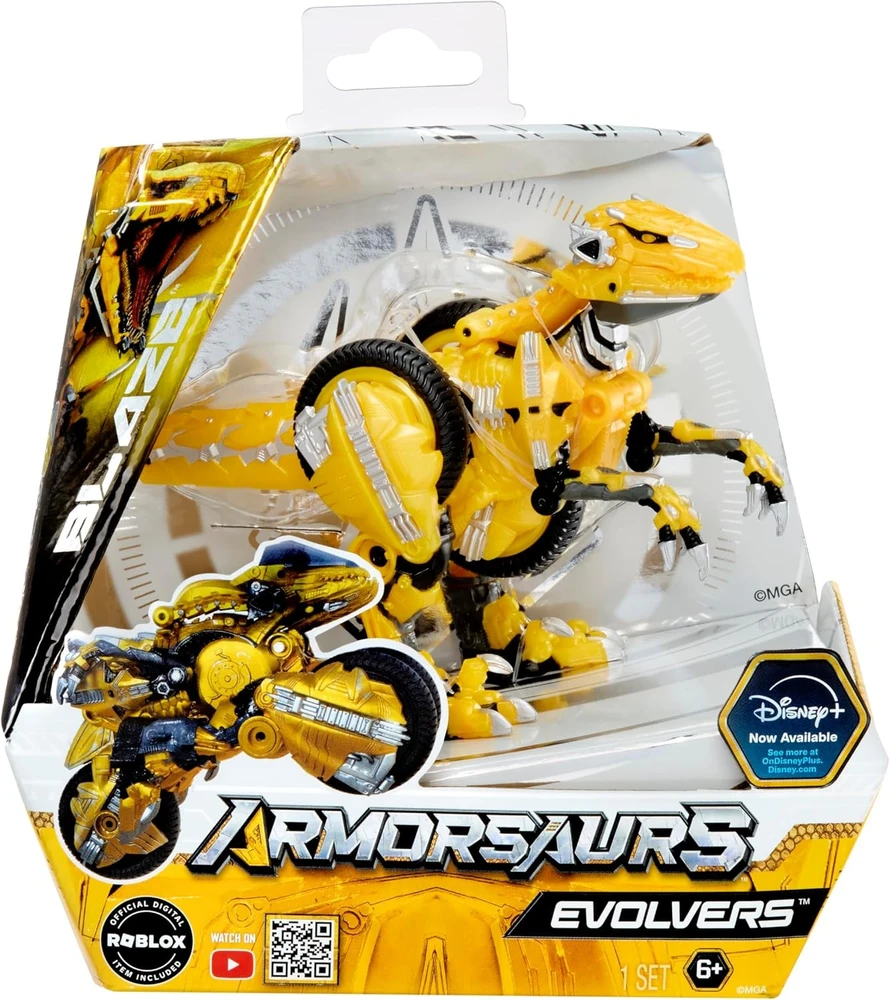 MGA Armorsaurs žaislinis dinozauras Evolver Blaze 556442-EUC-V