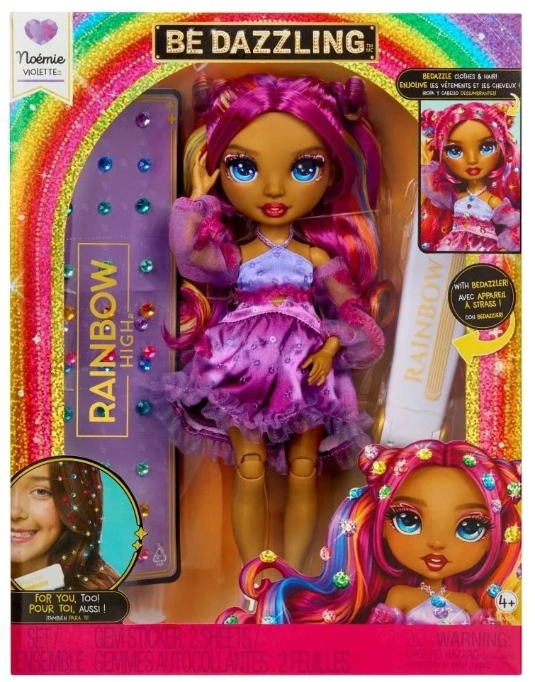MGA Rainbow High Be Dazzling lėlė Noemie Violette 597834-EUC