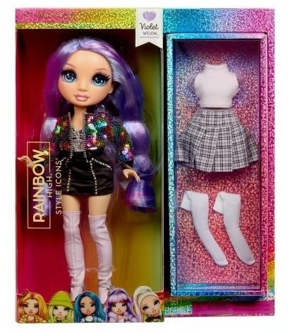 MGA Lėlė Vaivorykštės violetinė lėlė