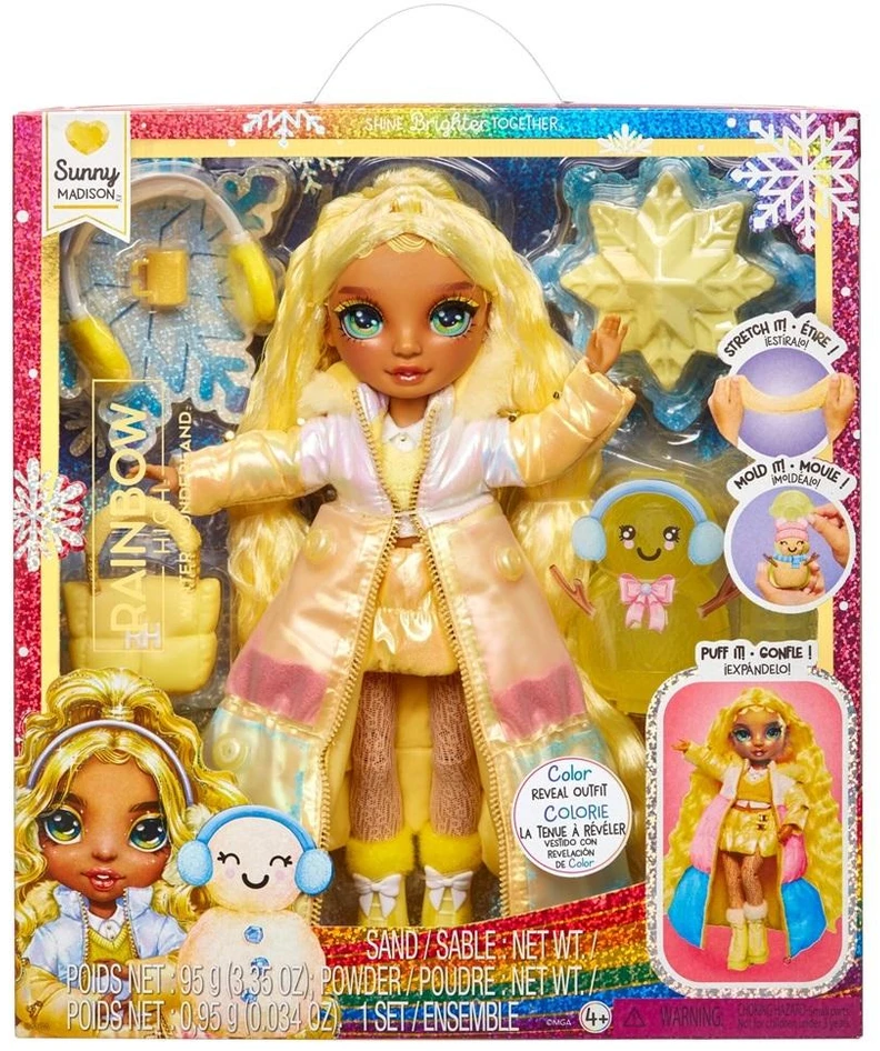 MGA Lėlė Rainbow High Winter Wonderland Sunny geltona 120858-EUC