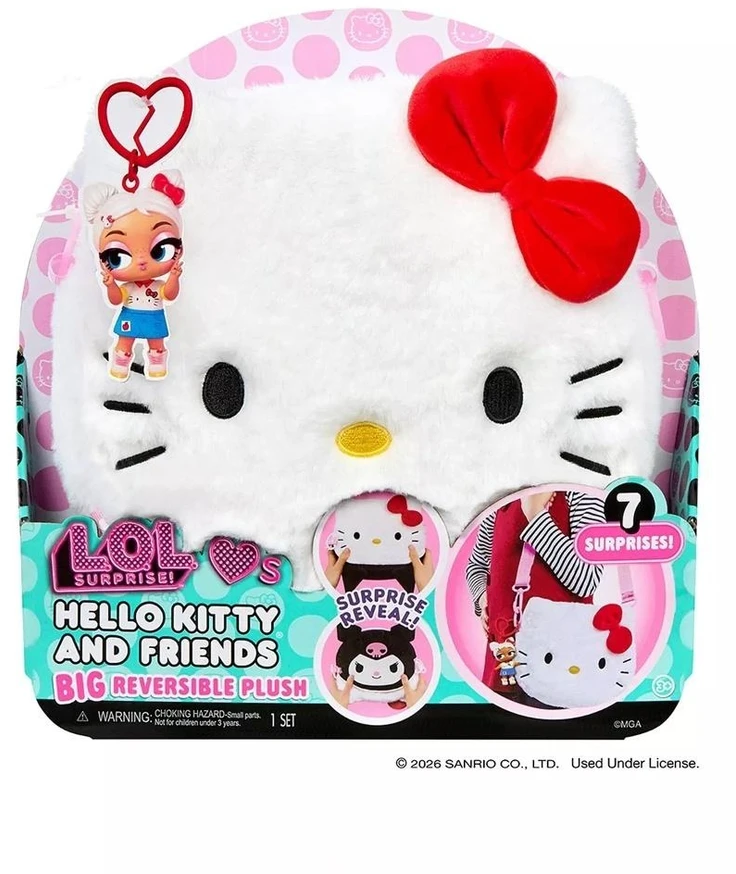 MGA LOL Surprise pliušinis žaislas Hello Kitty