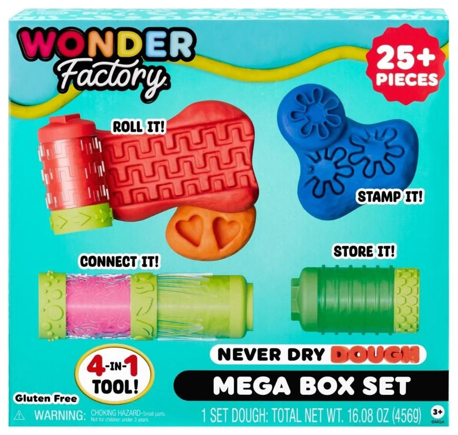 MGA Rinkinys Wonder Factory Niekada sausos tešlos mega dėžučių rinkinys 595137-EUC