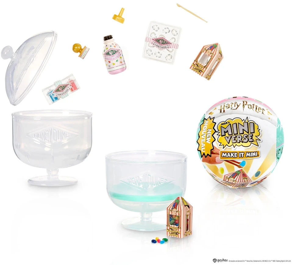 MGA's Miniverse Make It Mini Harry Potter Honeydukes žaidimų rinkinys 523734-EUC