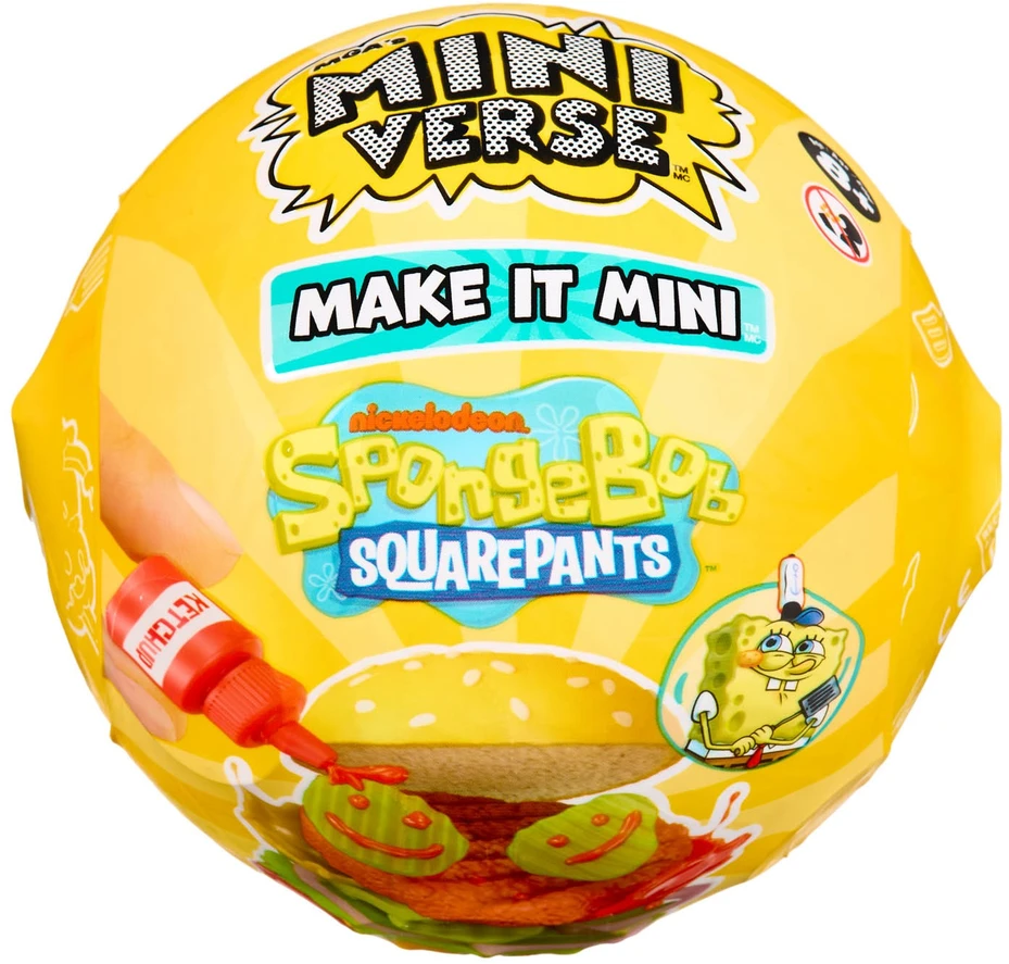 Mgas Miniverse MGA Miniverse Mini Spongebob mini rinkinys PDQ 599296-EUC