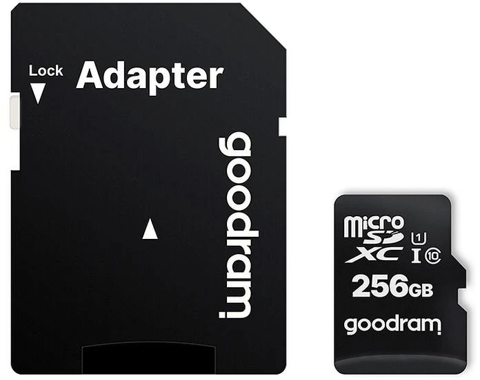 GOODRAM M1AA-2560R12 GOODRAM atminties kortelė Micro SDXC 256GB Class 10 UHS-I + Adapteriai