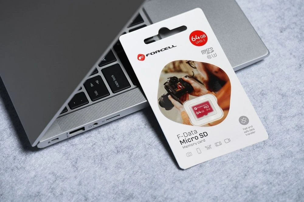 FORCELL F-DATA atminties kortelė 64GB UHS-I U3 10 klasė