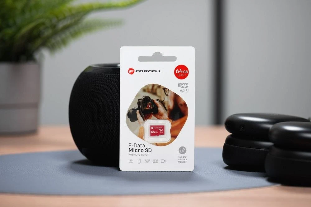 FORCELL F-DATA atminties kortelė 64GB UHS-I U3 10 klasė