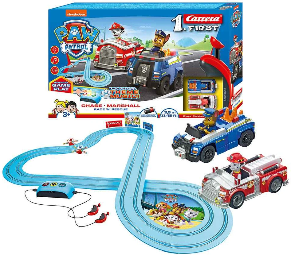 Milly Mally Carrera Pirmieji Paw Patrol lenktynės ir gelbėjimas 3,5 mėn.