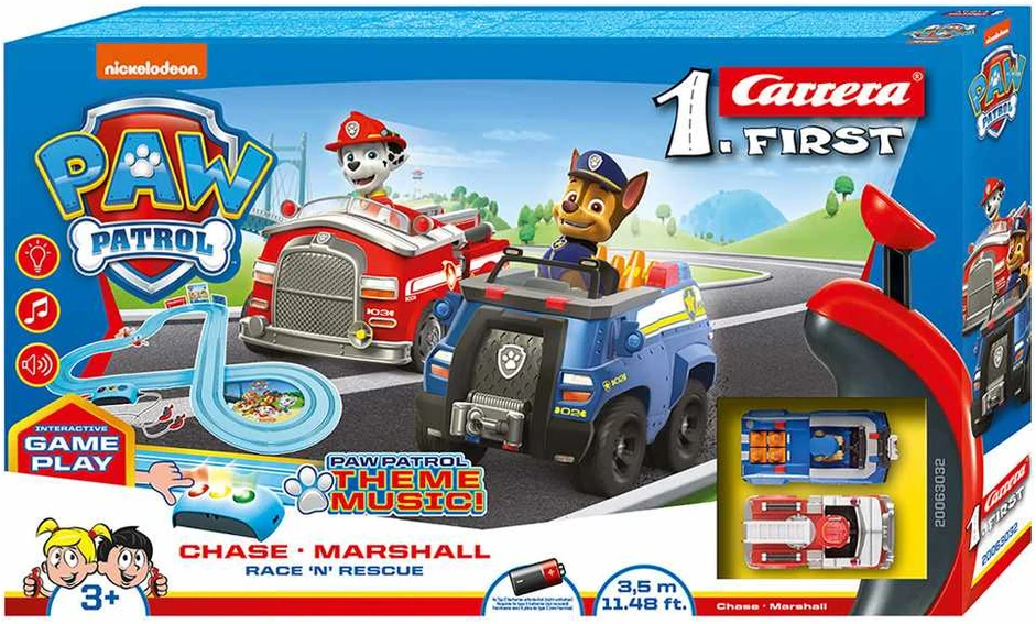 Milly Mally Carrera Pirmieji Paw Patrol lenktynės ir gelbėjimas 3,5 mėn.
