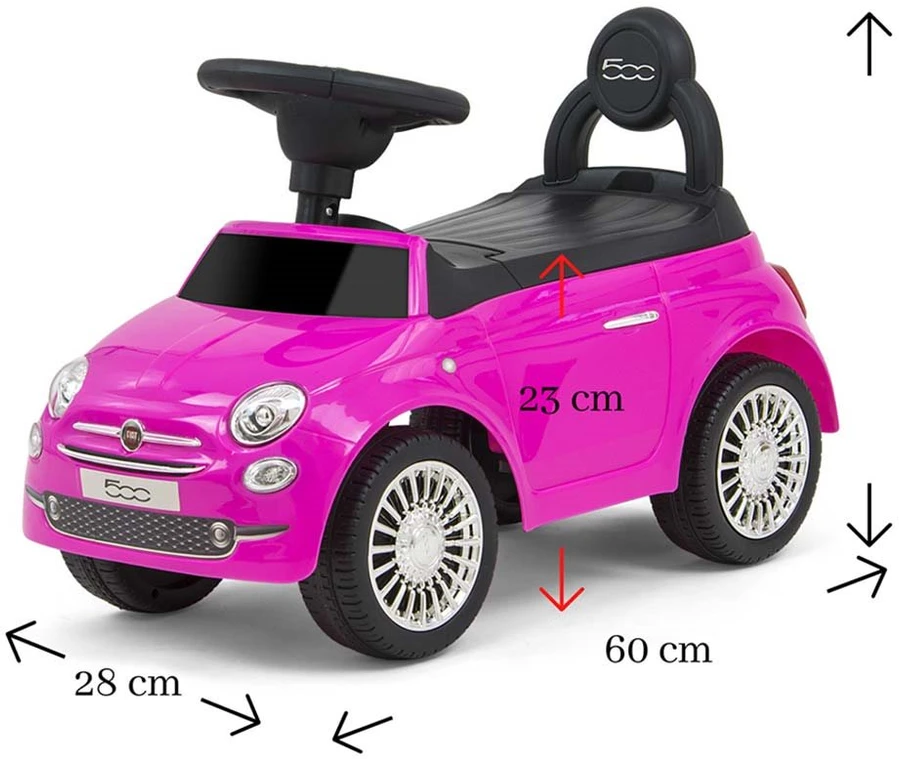 Milly Mally Fiat 500 transporto priemonė, Rožinė