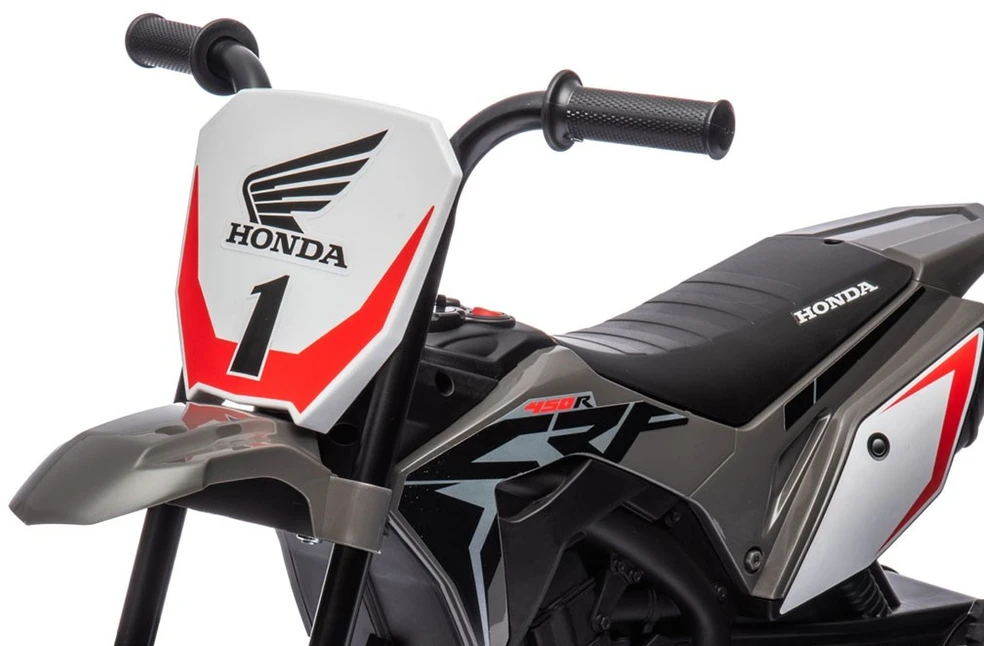 Milly Mally Honda CRF 450R elektrinis motociklas pilkos spalvos