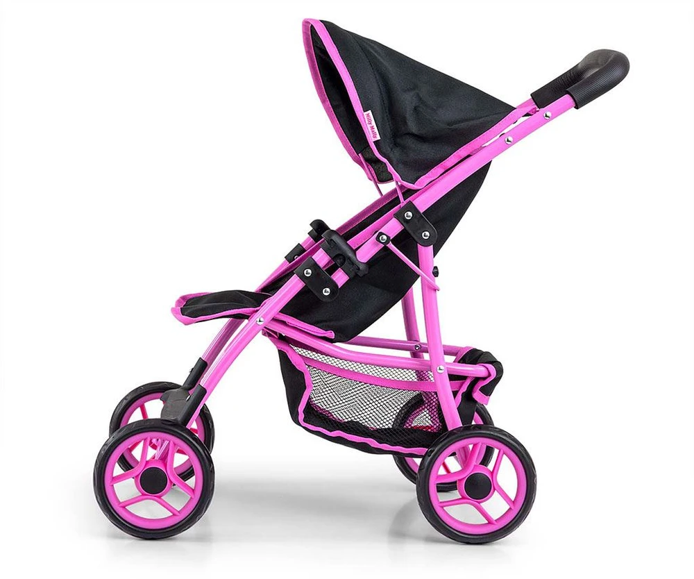 MILLY MALLY 5519 Natalie Prestige lėlių vežimėlis, juodas