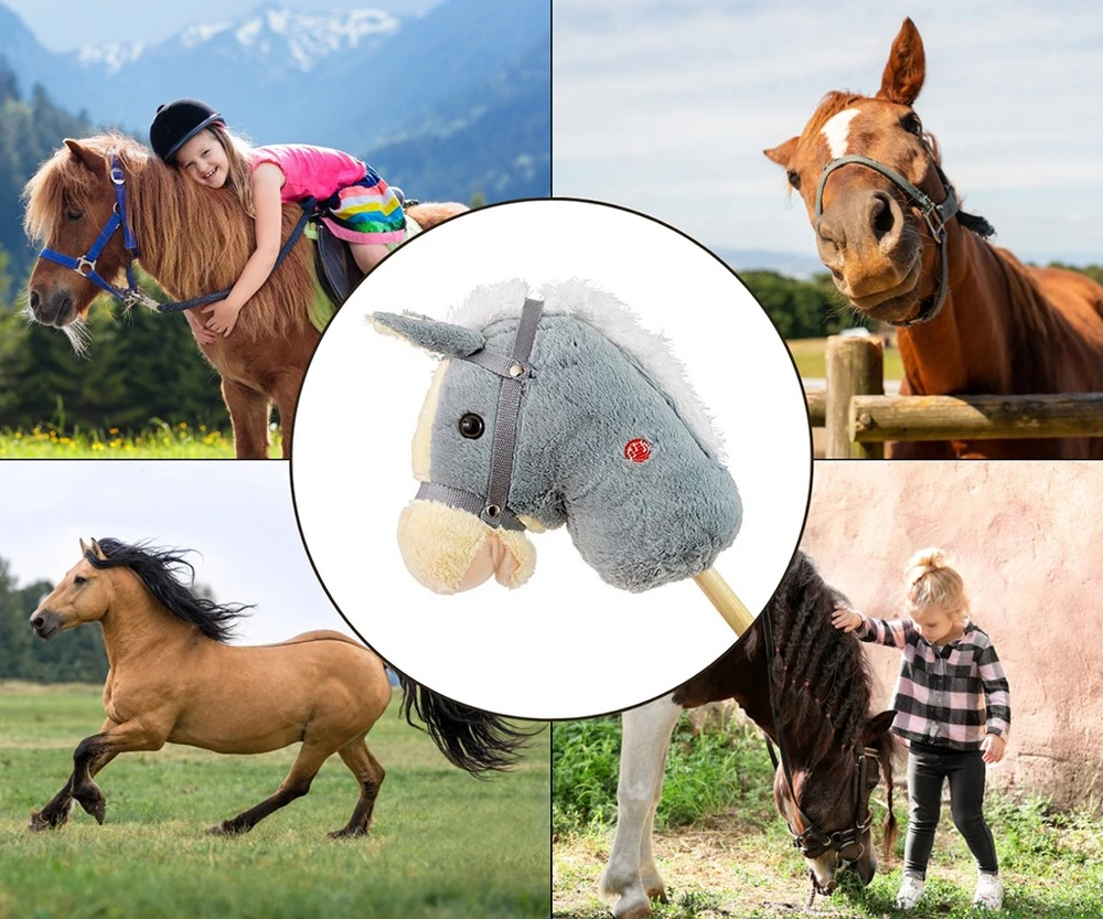 Milly Mally pilkas žaislinis arkliukas su garsu