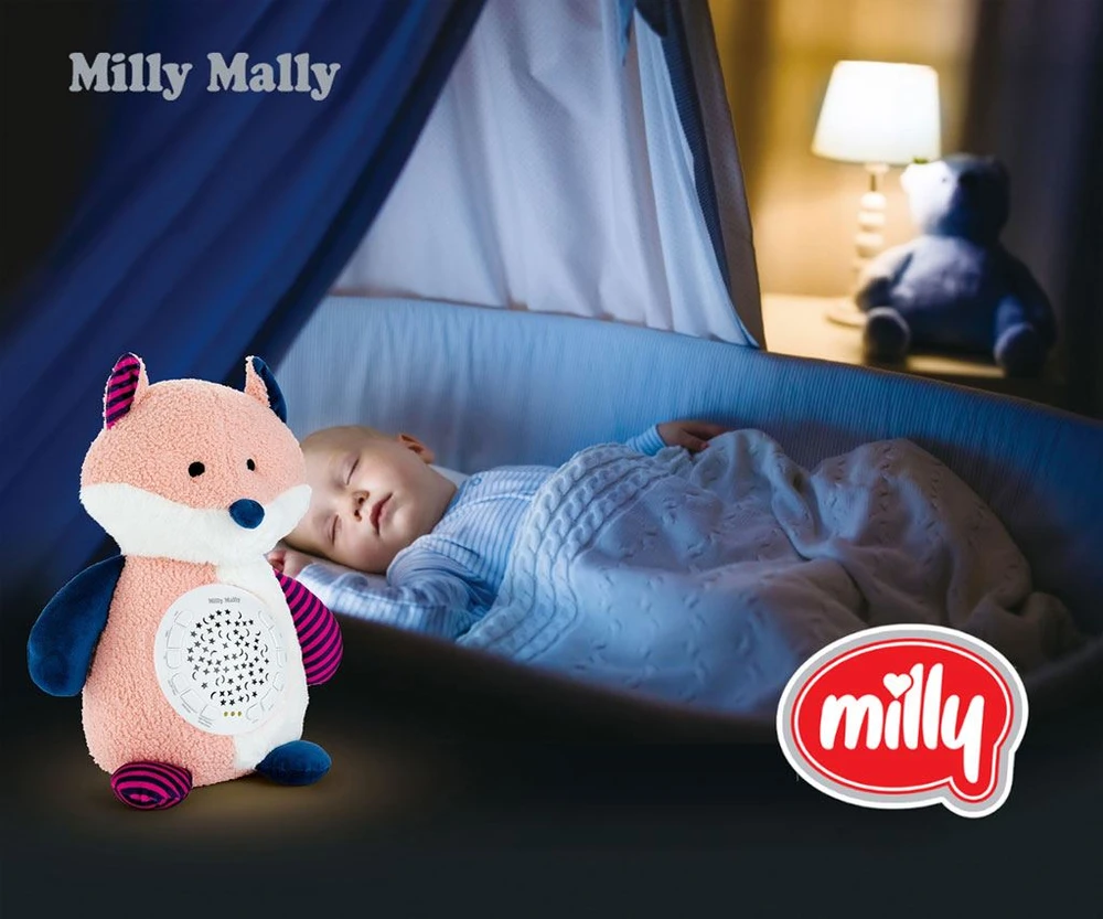 MILLY MALLY Milly Fox projektoriaus pliušinis žaislas