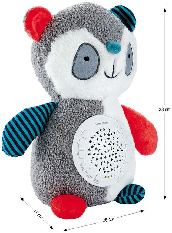 MILLY MALLY Milly Panda projektoriaus pliušinis žaislas