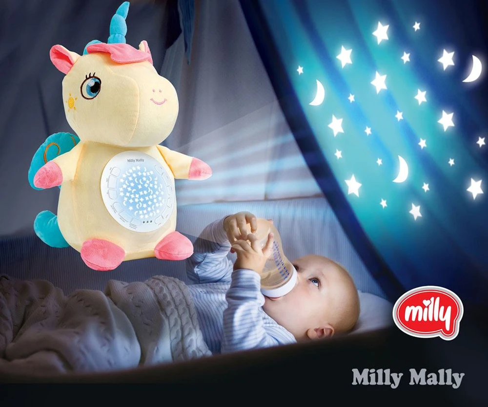 MILLY MALLY Milly vienaragio projektoriaus pliušinis žaislas