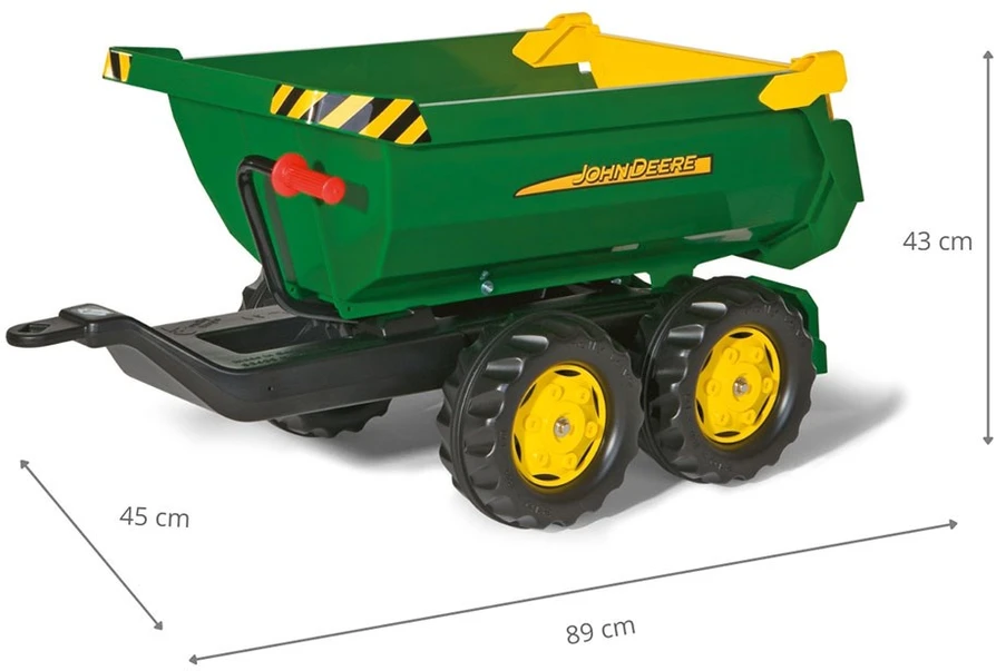 Rolly Toys „Rolly Toy RollyTrailer“ tracheris Halfpipe John Deere