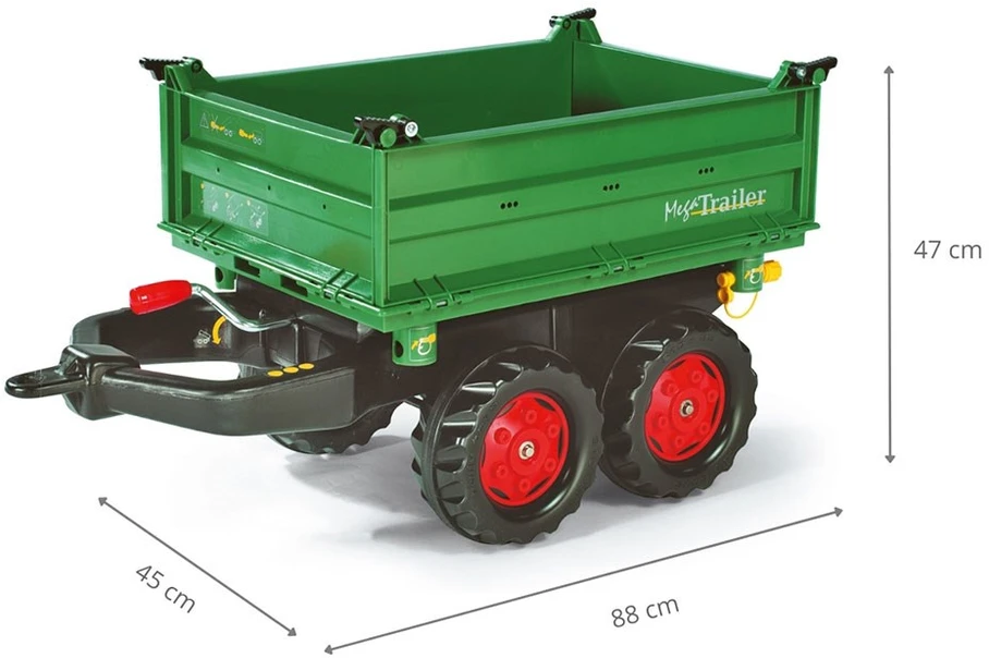 Rolly Toys „Roll Toys RollTrailer“ priekaba „Tipper Mega“ priekaba traktoriui