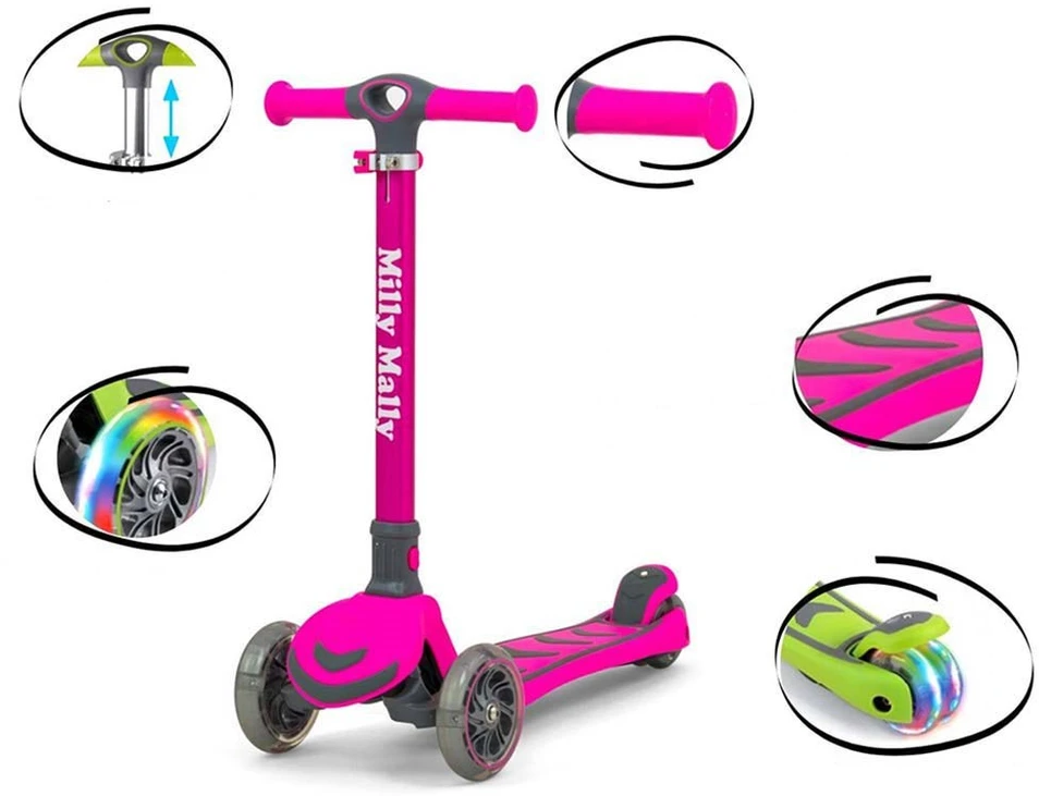 MILLY MALLY 2999 Motoroleris SCOOTER Boogie rožinis
