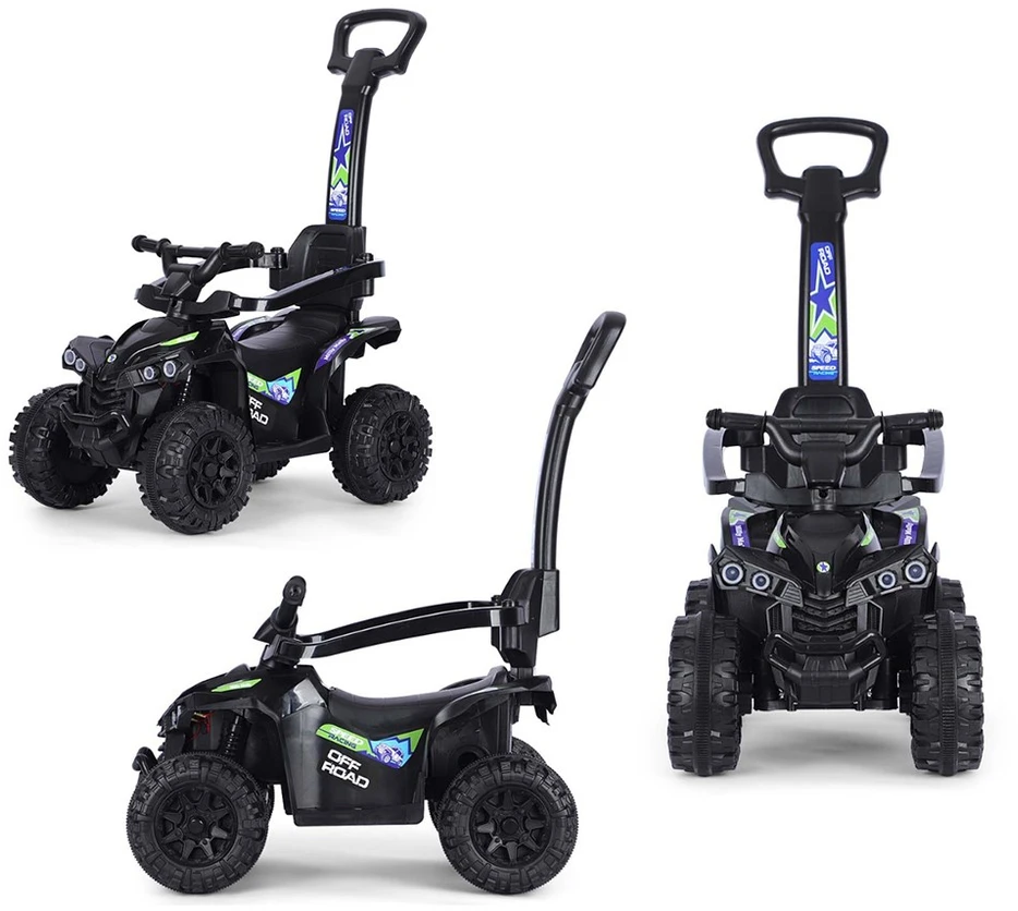 Milly Mally važiuojamasis automobilis Wild 3in1 juodas