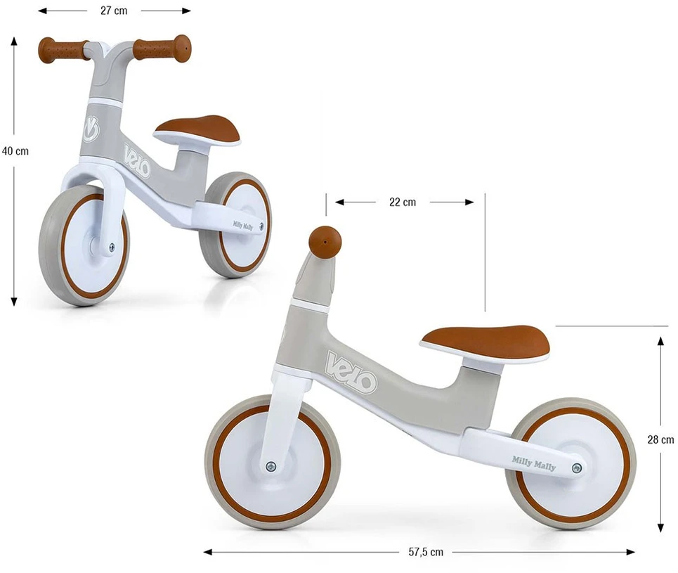 MILLY MALLY 5479 Velo rudas balansinis dviratis