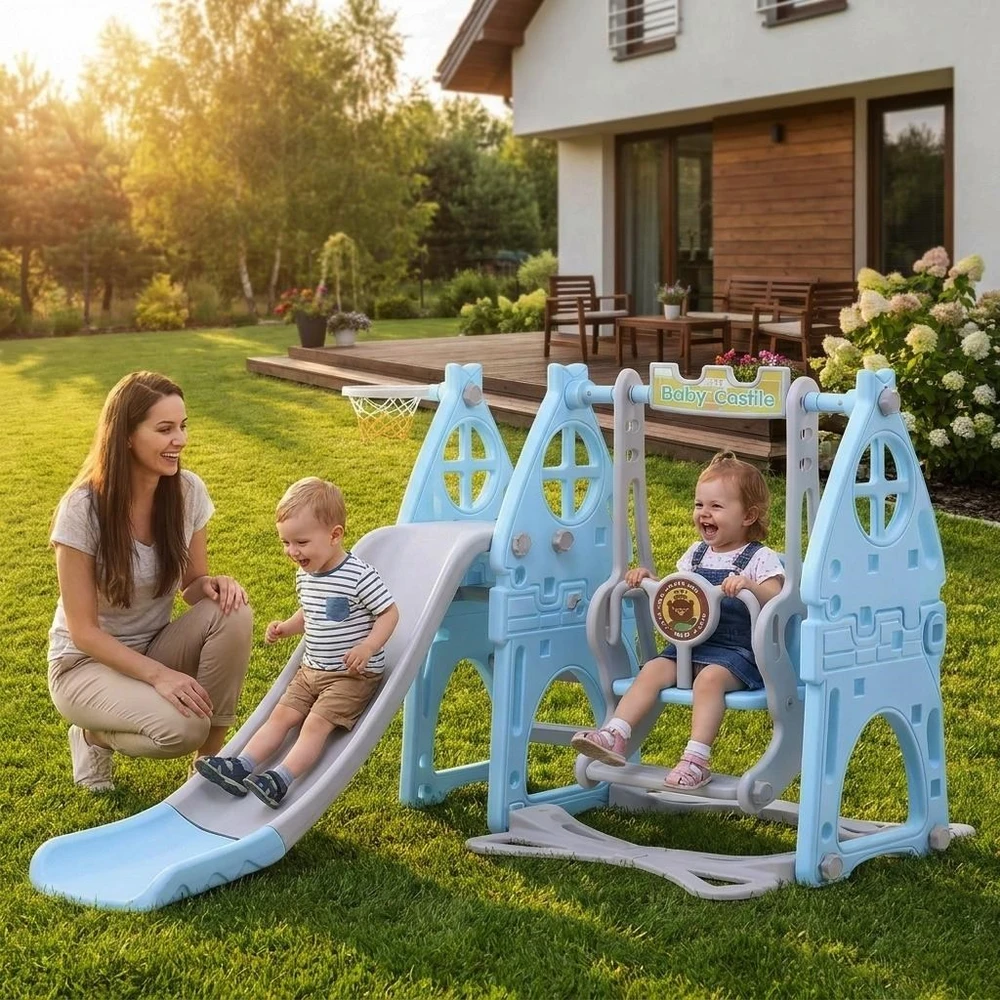Mimulo Vaikiška čiuožykla – kūdikio mėlyna spalva