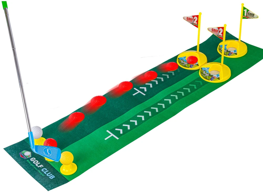 Mini golfo rinkinys vaikams su lenta ir lazdomis