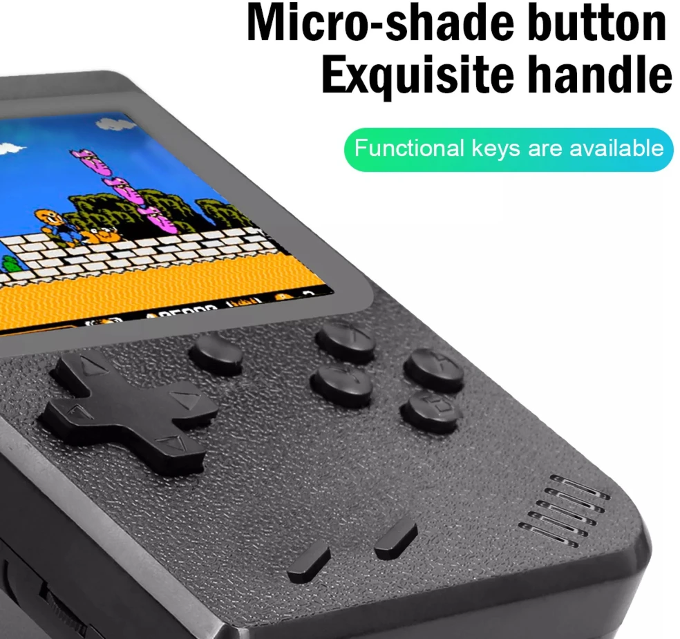 „Mini Portable Console SP 400“ retro žaidimų konsolė - juoda (vienam žaidėjui)