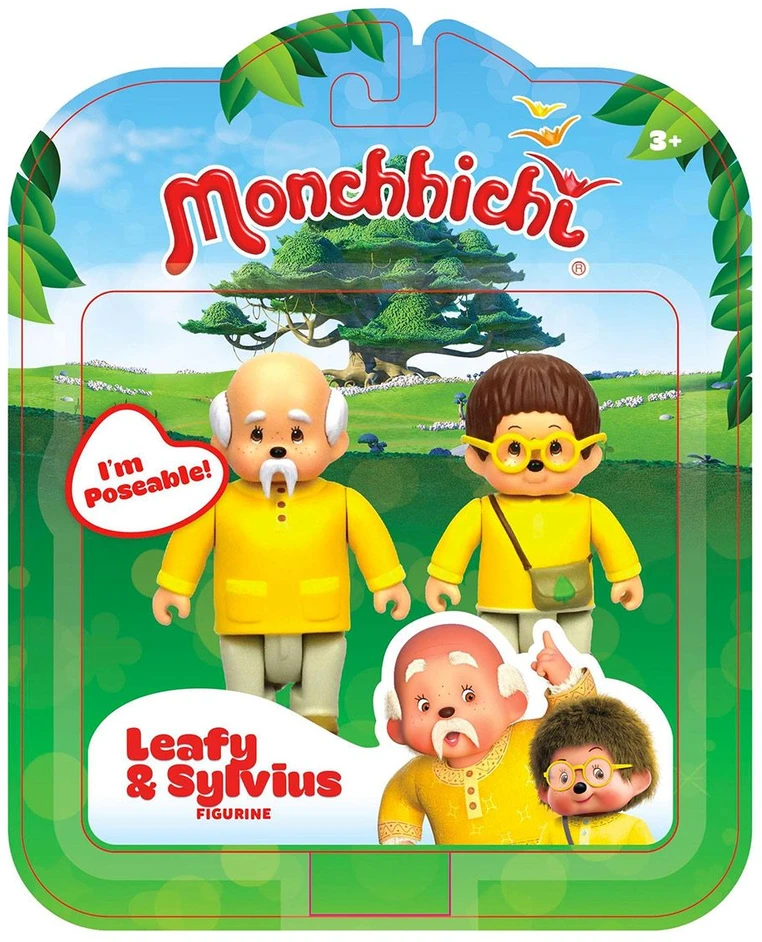 Monchhichi figūrėlės Feuillu ir Sylvus 2 vnt. 8 cm