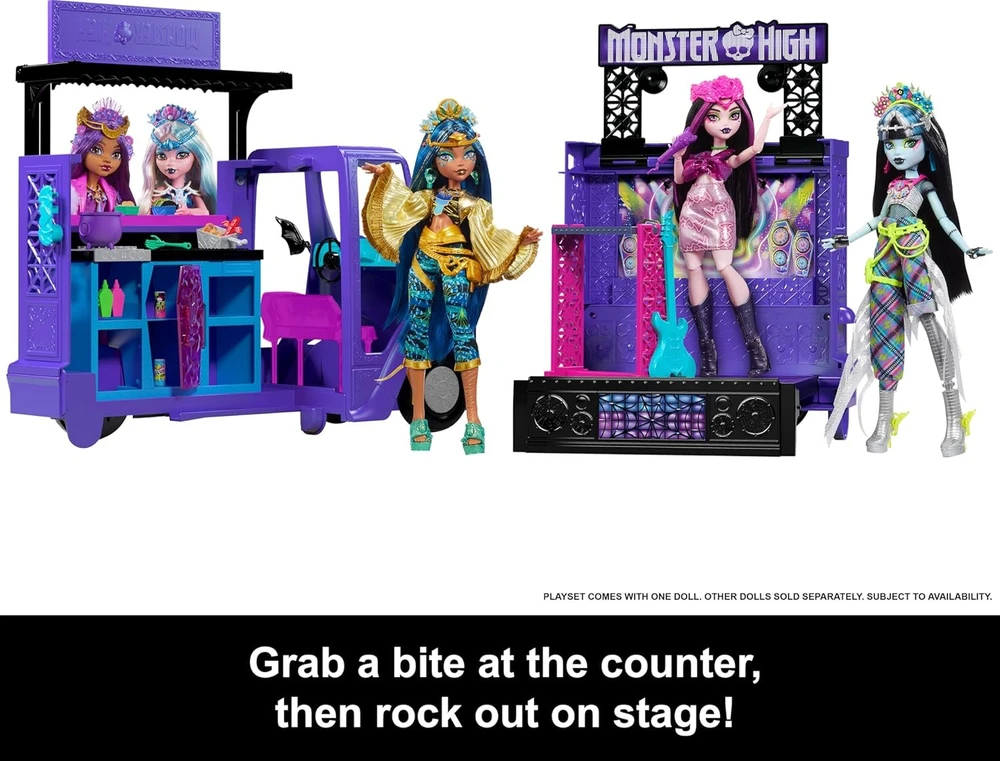 Mattel Monster High koncertinis maisto sunkvežimis HXH83