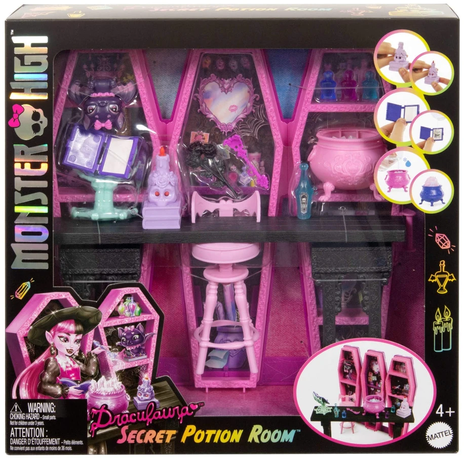 Monster High Drakulauros slaptųjų eliksyrų kambarys JBF15