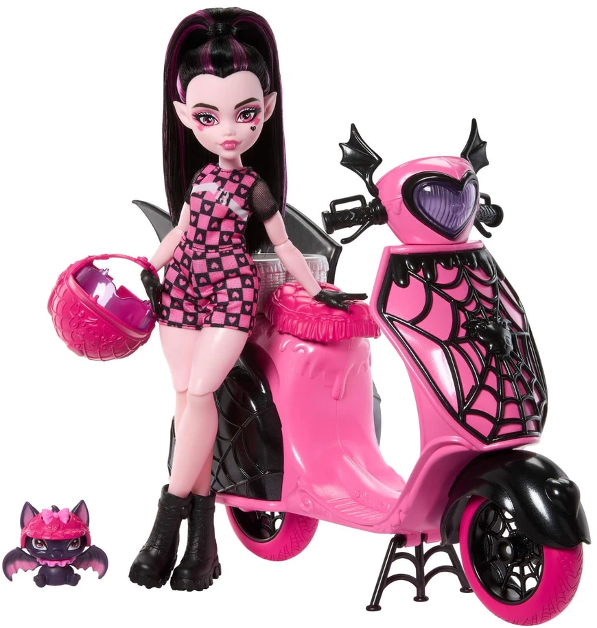 Monster High Draculaura Vamptastiškas paspirtukas JDR61