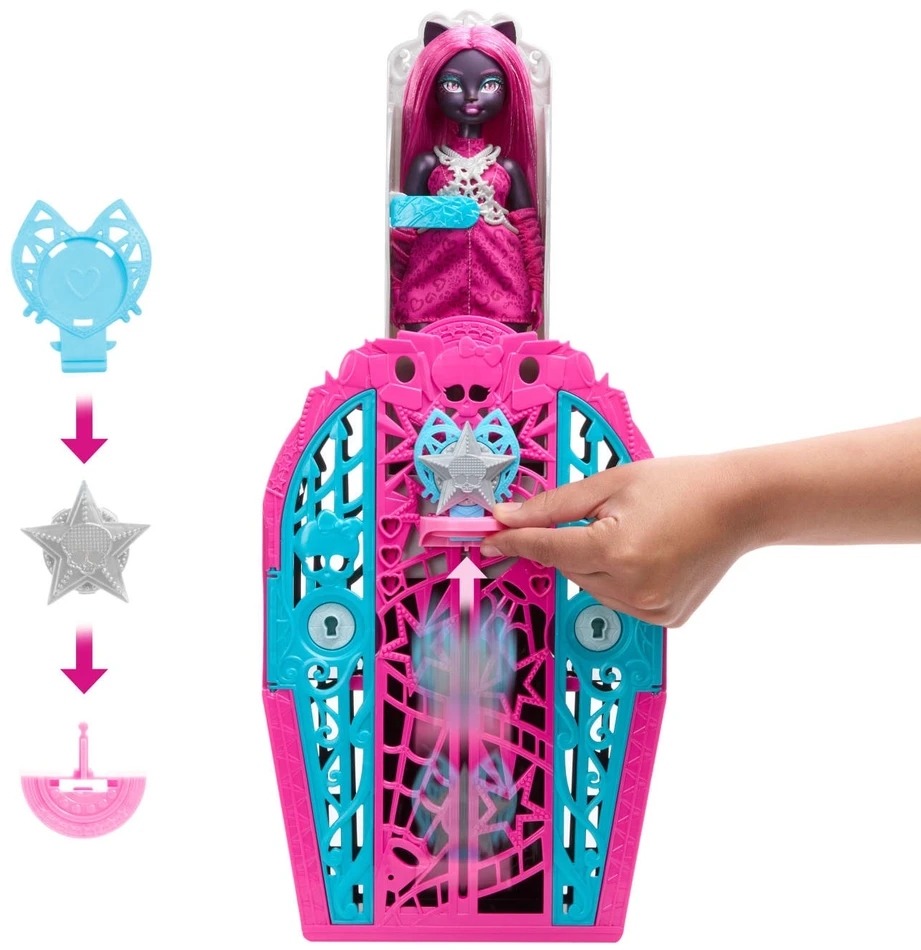 Monster High Skulltimate Secrets Catty Noir lėlė JBG82