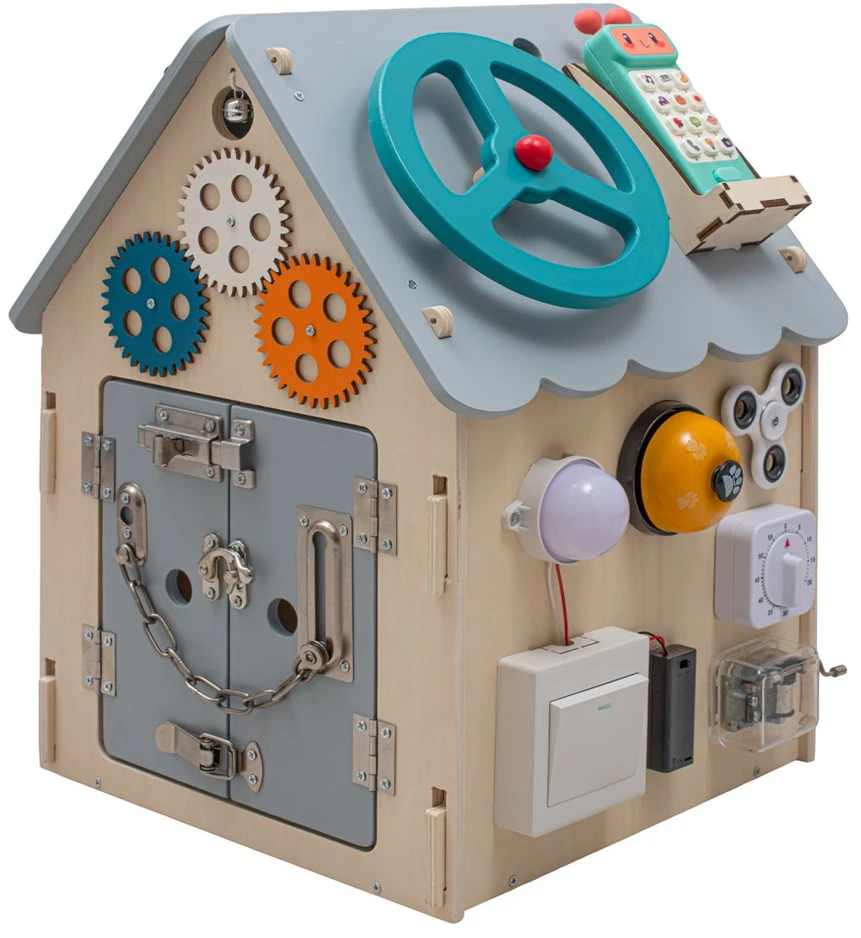 Montessori veiklos lenta „House“ su LED apšvietimu, Baby Mix