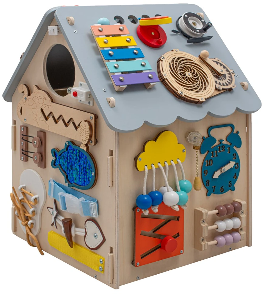 Montessori veiklos lenta „House“ su LED apšvietimu, Baby Mix