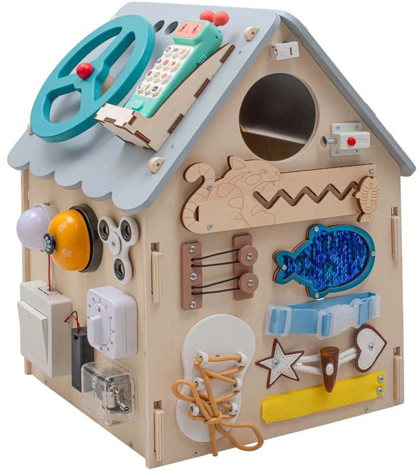 Montessori veiklos lenta „House“ su LED apšvietimu, Baby Mix