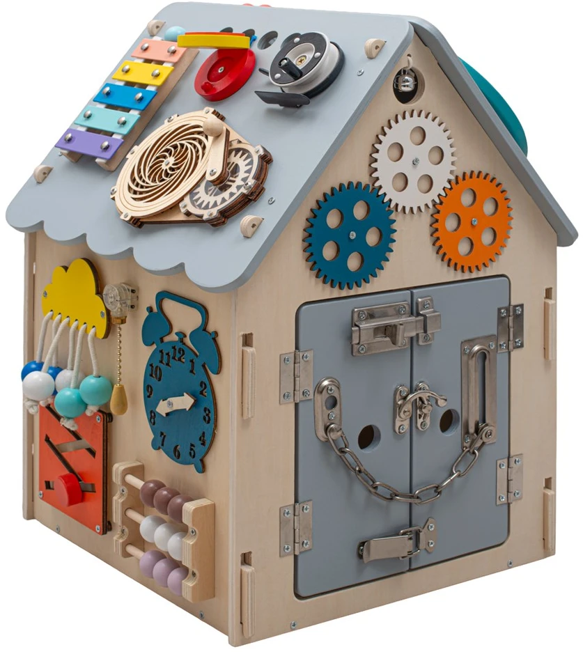 Montessori veiklos lenta „House“ su LED apšvietimu, Baby Mix