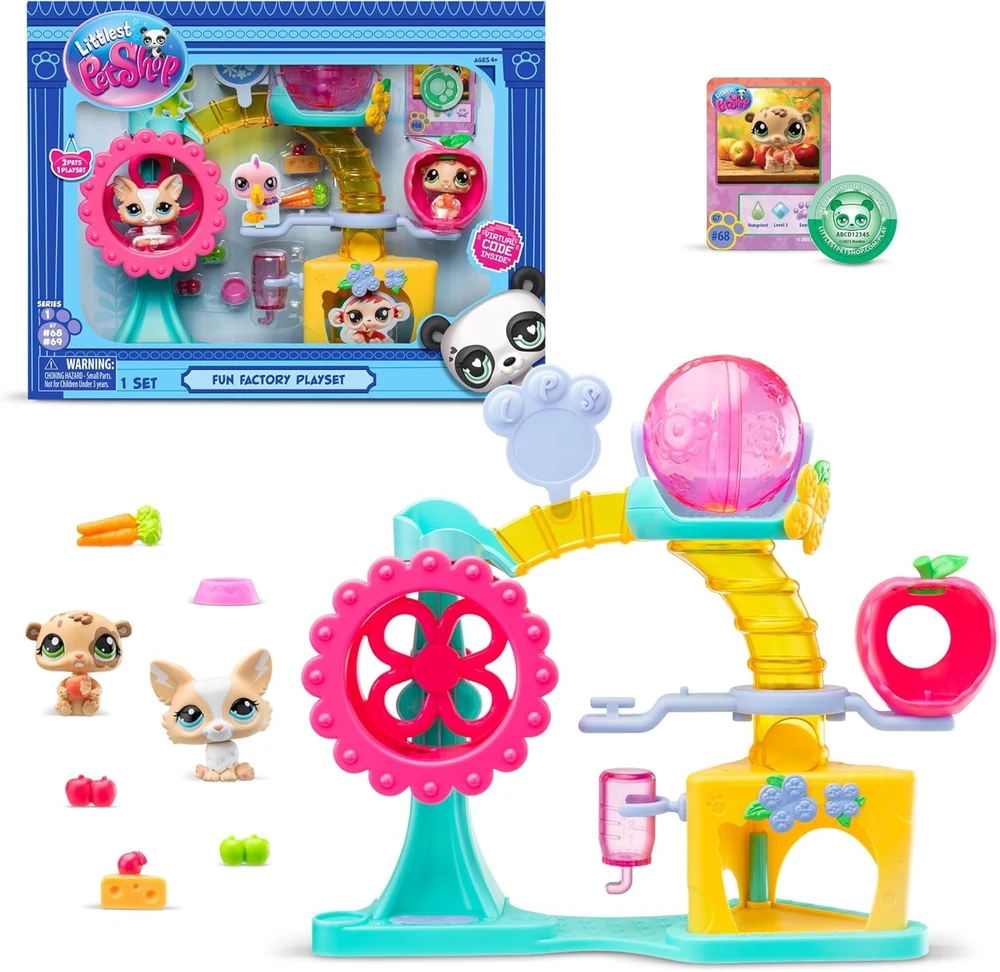 TM Toys LITTLEST PET SHOP rinkinys Linksmybių fabriko žaidimų aikštelė
