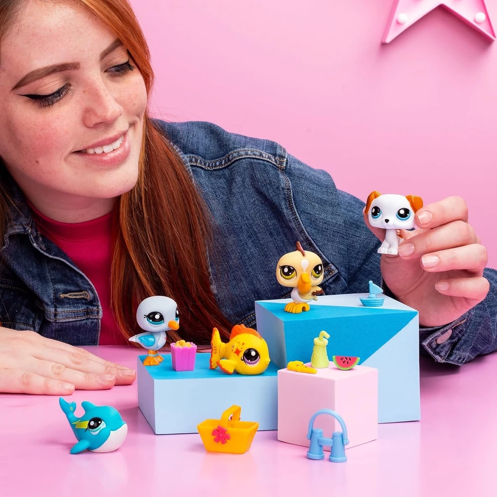 TM Toys Littlest Pet Shop paplūdimio geriausiųjų 5 žaisliukų rinkinys, 00517