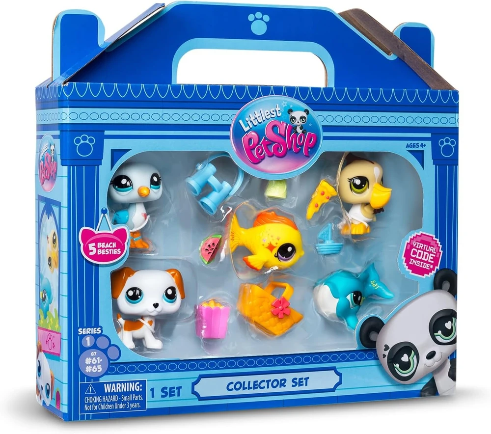 TM Toys Littlest Pet Shop paplūdimio geriausiųjų 5 žaisliukų rinkinys, 00517