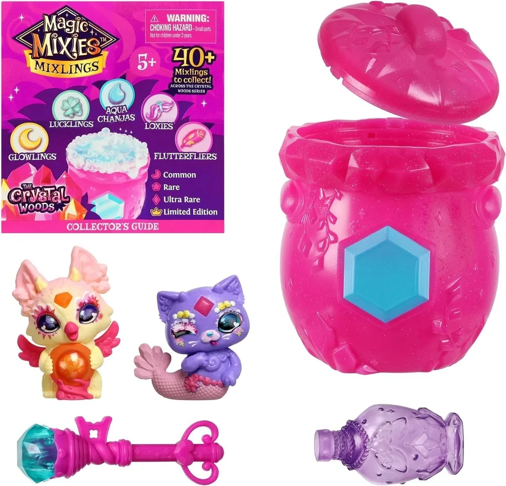 Moose Magic Mixies Mixlings Fizz & Reveal staigmenų rinkinys Kristalų miškas