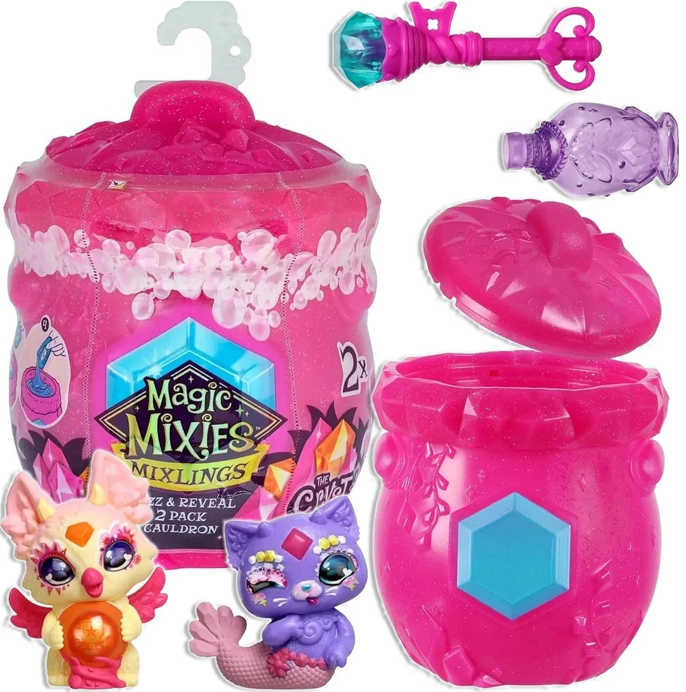 Moose Magic Mixies Mixlings Fizz & Reveal staigmenų rinkinys Kristalų miškas