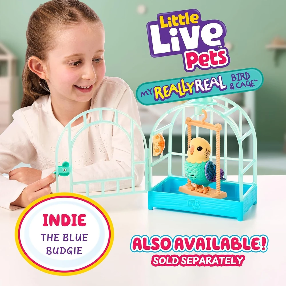 Kalbantis paukštis su narveliu Moose Little Live Pets 26692
