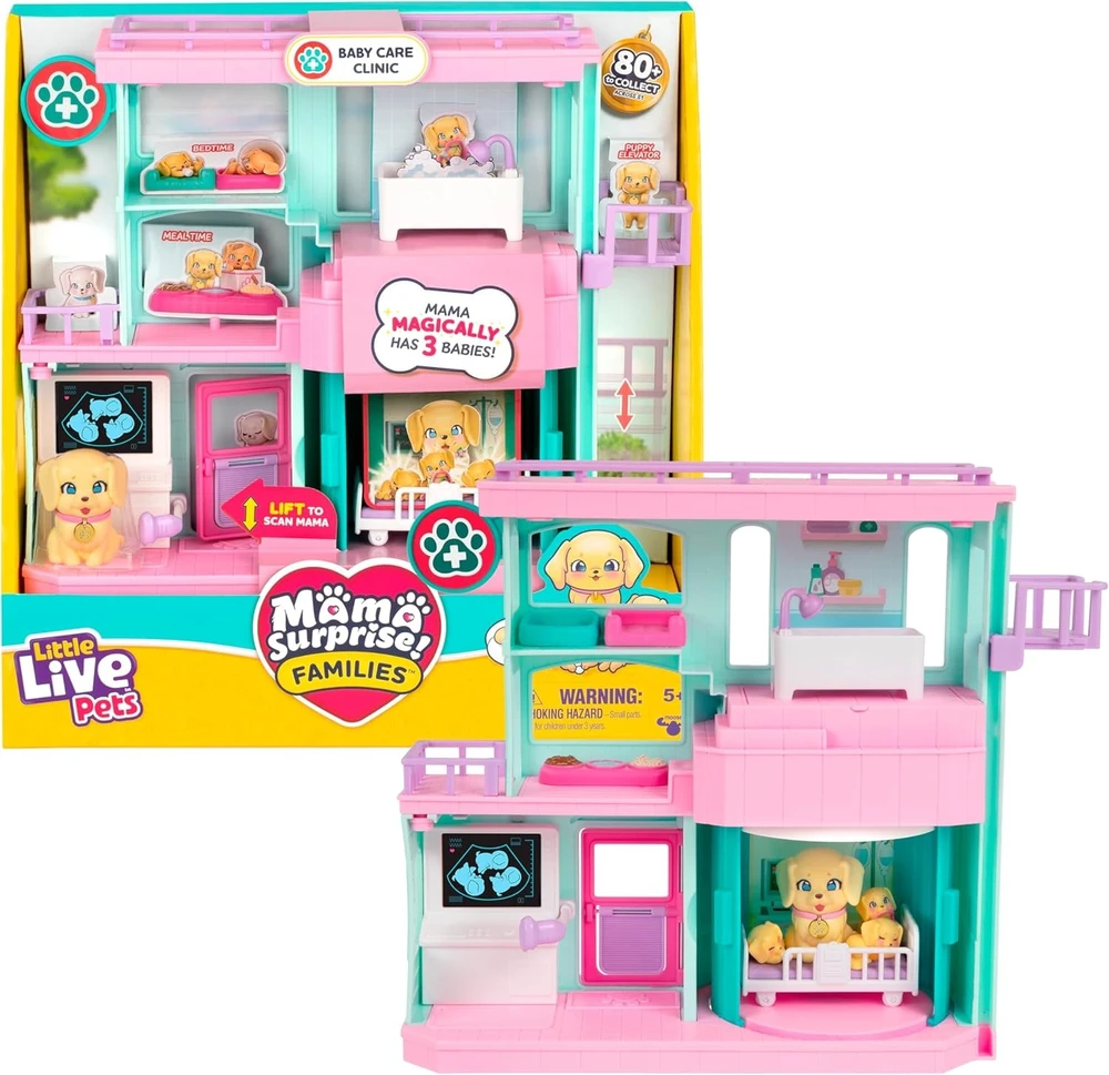 Interaktyvus gyvūnėlių priežiūros rinkinys Little Live Pets Mama Surprise Baby Clinic 26673